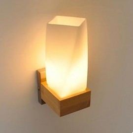 Einfachheit Nordic Holz Kunst Wohnzimmer Korridor Balkon Glas Massivholz Wand Lampe Von Schlafzimmer Die Kopf EINES Bett