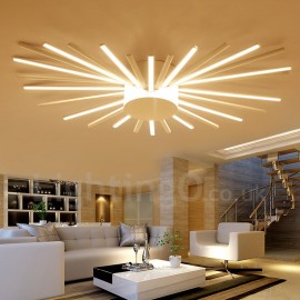 28 Licht Moderne zeitgenössische LED Integrierte Wohnzimmer Esszimmer Schlafzimmer Metall Kronleuchter