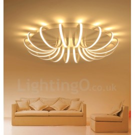 Moderne zeitgenössische LED integrierte Wohnzimmer Esszimmer Schlafzimmer Metall Flush Mount