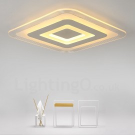 Moderne zeitgenössische LED integrierte Wohnzimmer Esszimmer Schlafzimmer Metall Flush Mount