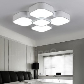 Moderne zeitgenössische LED integrierte Wohnzimmer Esszimmer Schlafzimmer Metall Flush Mount