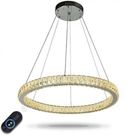 Dimmbare LED Ring Deckenleuchte Pendelleuchten Moderne Kronleuchter Beleuchtung Innenlampe mit Fernbedienung