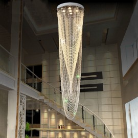 9 Lights Modern LED Crystal Ceiling Pendant Light Indoor Chandeliers Home Hanging Down Lighting Lamps Fixtures