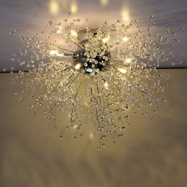 Modern Feuerwerk Globus Acryl LED Glühbirne enthalten Chrom Metall UnterputzmontageWohnzimmer Schlafzimmer Esszimmer GDNS