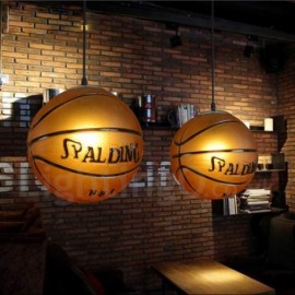 1 Licht Vintage Bar Esszimmer Wohnzimmer Schlafzimmer Modern Zeitgenössisch Basketball Glasschirm Pendelleuchte