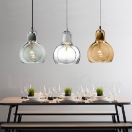 1 Licht nordischen Stil moderne zeitgenössische Glas Pendelleuchte für Bar Esszimmer Wohnzimmer Schlafzimmer