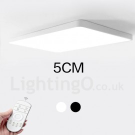 Dimmbare LED Deckenleuchten im modernen zeitgenössischen nordischen Stil mit Acrylschirm für Badezimmer Wohnzimmer Arbeitszimmer Küche Schlafzimmer Esszimmer mit Fernbedienung