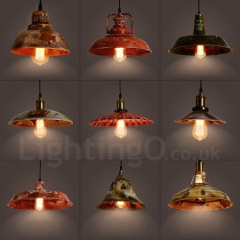 1 flammige Pendelleuchte im Rustikal Lodge Stil Retro Vintage Stil für Wohnzimmer Arbeitszimmer Küche Loft Bar Esszimmer