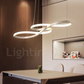 Moderne zeitgenössische Licht Aluminium Legierung Pendelleuchte mit Acryl Schatten für Wohnzimmer Esszimmer Schlafzimmer Hotel