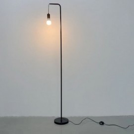 Industrielle Stehlampe 70,87" Metall stehende hohe Lampe mit Fußschalter E26 Sockel