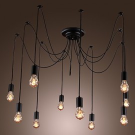 Kronleuchter Vintage Design Glühbirnen enthalten Wohnzimmer 10 Lichter Pendelleuchte