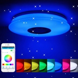 36W RGB Unterputz-Deckenleuchte in vielen Farben mit Bluetooth-Musiklautsprecher-Timing-Funktion