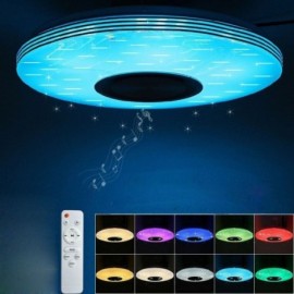 36W RGB Unterputz Deckenleuchte Dekorative Lampe Fernbedienung APP Steuerung Bluetooth Musik Lautsprecher Lampe