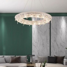 Kristall Pendelleuchte Moderne Licht Luxus Lobby Deckenleuchte 60/80CM