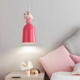 Moderne Pendelleuchte Schmiedeeisen Rosa Harz Piggy Deckenleuchte