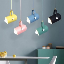 Nordic Bunte Pendelleuchte Macaron Einzelkopf Pendelleuchte Bar Bekleidungsgeschäft