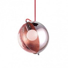 Moderne Rose Gold Pendelleuchte Halbrund Glas Lampenschirm Dekorative Leuchte Cafe