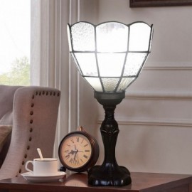 Tischlampe Vintage Buntglas Nebenlicht