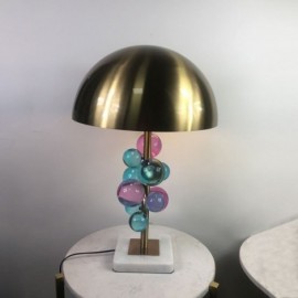 Bunte Kristallkugel Tischlampe Schreibtisch Dekor Lampe