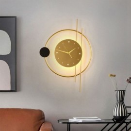 Uhr Wandleuchte Moderne Minimalistische Schmiedeeisen Wandleuchte Und