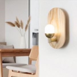 Dekoration Wand Holz Lampe Eingang Gang Lichter Nordic Nacht Wand Licht