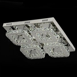 5w Moderne zeitgenössische Kristall LED Chrom Metall Deckenleuchte