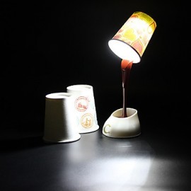 DIY Kaffee gießen Design weißes Licht LED Tischlampe (USB 3xAAA)