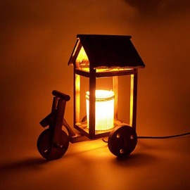 Valentinstag Kreative Vintage Holz Schreibtisch Lampe Geschenk Led Licht